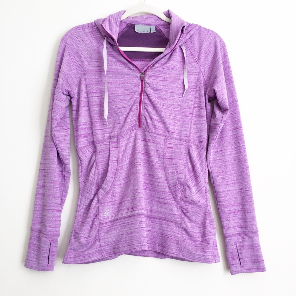 Athleta Size Small Purple Pull Over Thumb Hole